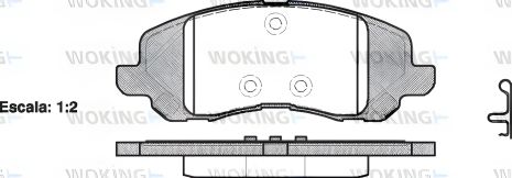 Набор тормозных колодок для LANCIA FLAVIA, MITSUBISHI OUTLANDER, DODGE AVENGER, WOKING (P904320) Набор тормозных колодок для LANCIA FLAVIA, MITSUBISHI OUTLANDER, DODGE AVENGER, WOKING (P904320)
