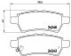 Комплект гальмівних колодок NISSAN PATHFINDER, NISSAN XTERRA, NISSAN NP300, BREMBO (P56060)