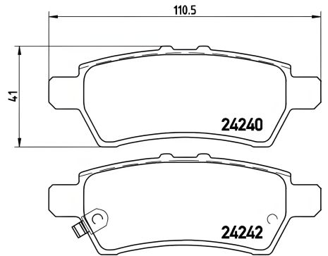 Комплект тормозных колодок NISSAN PATHFINDER, NISSAN XTERRA, NISSAN NP300, BREMBO (P56060) Комплект тормозных колодок NISSAN PATHFINDER, NISSAN XTERRA, NISSAN NP300, BREMBO (P56060)