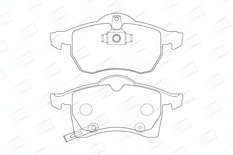 Комплект тормозных колодок CHEVROLET CORSA, OPEL ZAFIRA, OPEL ASTRA, CHAMPION (571975CH) Комплект тормозных колодок CHEVROLET CORSA, OPEL ZAFIRA, OPEL ASTRA, CHAMPION (571975CH)