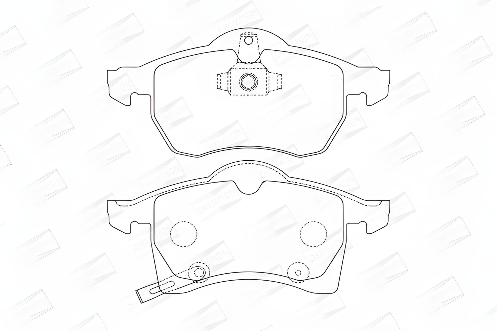 Гальмівні колодки комплект для CHEVROLET CORSA, OPEL ZAFIRA, OPEL ASTRA, CHAMPION (571975CH) Гальмівні колодки комплект для CHEVROLET CORSA, OPEL ZAFIRA, OPEL ASTRA, CHAMPION (571975CH)