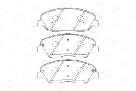 Тормозные колодки для KIA SORENTO, SSANGYONG KORANDO, HYUNDAI GRAND, CHAMPION (572607CH)
