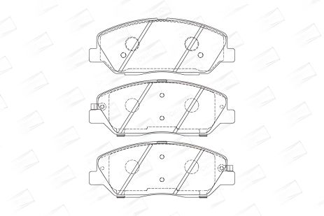 Тормозные колодки для KIA SORENTO, SSANGYONG KORANDO, HYUNDAI GRAND, CHAMPION (572607CH)