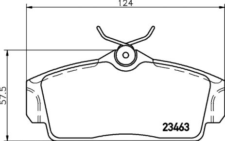 Комплект тормозных колодок NISSAN ALMERA, NISSAN PRIMERA, NISSHINBO (NP2052)