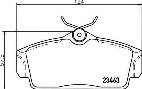 Гальмівних колодок комплект NISSAN ALMERA, NISSAN PRIMERA, NISSHINBO (NP2052)