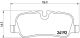 Комплект гальмівних колодок LAND ROVER, BREMBO (P44019)