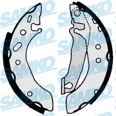 Комплект гальмівних колодок FORD ESCORT, FORD ORION, SAMKO (86030)