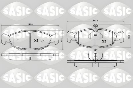 Гальмівних колодок комплект DAEWOO LANOS, OPEL ASTRA, OPEL VECTRA, SASIC (6216029) Гальмівних колодок комплект DAEWOO LANOS, OPEL ASTRA, OPEL VECTRA, SASIC (6216029)