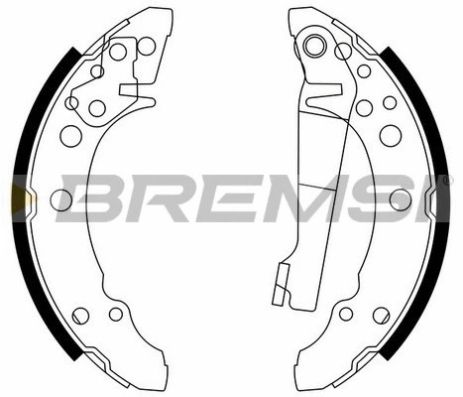 Комплект тормозных колодок FORD TRANSIT, SEAT CORDOBA, AUDI A2, BREMSI (GF0016)