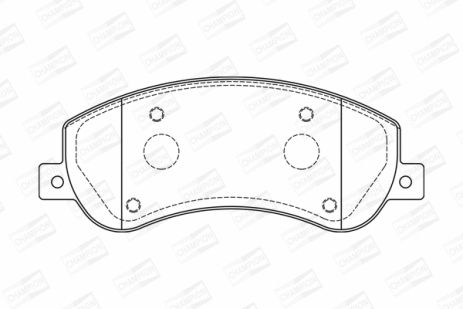 Комплект тормозных колодок VW AMAROK, FORD TRANSIT, CHAMPION (573275CH)