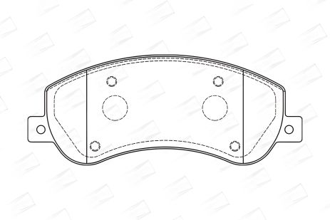 Гальмівних колодок комплект VW AMAROK, FORD TRANSIT, CHAMPION (573275CH)