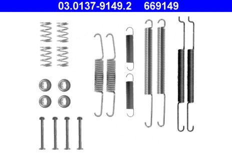 Монтажный к-кт тормозных колодок SKODA OCTAVIA, SEAT INCA, VW CADDY, ATE (03013791492)