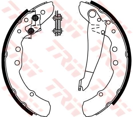 Комплект гальмівних колодок для SEAT INCA, HONGQI MINGSHI, VW CADDY, TRW (GS8544) Комплект гальмівних колодок для SEAT INCA, HONGQI MINGSHI, VW CADDY, TRW (GS8544)