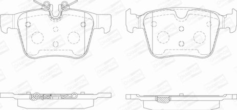Комплект гальмівних колодок POLESTAR POLESTAR, JAGUAR XE, VOLVO XC90, CHAMPION (573772CH)
