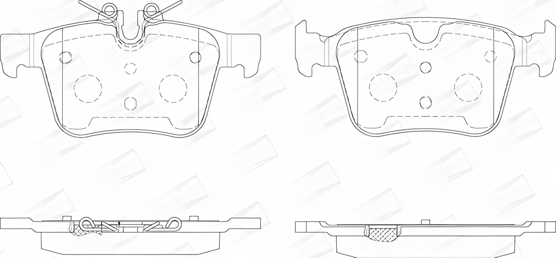 Колодок комплект гальмівних CHAMPION (573772CH), POLESTAR POLESTAR, JAGUAR XE, VOLVO XC90 Колодок комплект гальмівних CHAMPION (573772CH), POLESTAR POLESTAR, JAGUAR XE, VOLVO XC90