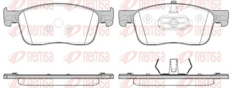Комплект гальмівних колодок OPEL VIVARO, TOYOTA PROACE, PEUGEOT EXPERT, REMSA (171900)