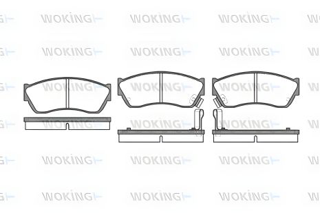 Гальмівних колодок комплект TATA INDIGO, GEO METRO, SUBARU JUSTY, WOKING (P047322) Гальмівних колодок комплект TATA INDIGO, GEO METRO, SUBARU JUSTY, WOKING (P047322)
