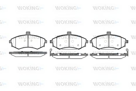 Тормозные колодки для HYUNDAI (MATRIX, ELANTRA), WOKING (P993302)