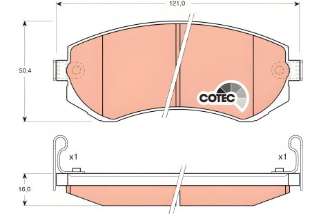 Комплект тормозных колодок NISSAN PATROL, ALMERA и SUNNY, TRW (GDB3208) Комплект тормозных колодок NISSAN PATROL, ALMERA и SUNNY, TRW (GDB3208)