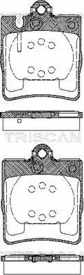 Комплект тормозных колодок MB CLC-CLASS, MB SLK, MB CLK, TRISCAN (811023027)