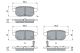 Комплект тормозных колодок SUZUKI VITARA, SUZUKI SX4, SUZUKI BALENO, BOSCH (0986494748)