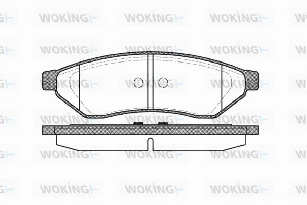 Комплект гальмівних колодок CHEVROLET EPICA, DAEWOO TOSCA, DAEWOO MAGNUS, WOKING (P1149300) Комплект гальмівних колодок CHEVROLET EPICA, DAEWOO TOSCA, DAEWOO MAGNUS, WOKING (P1149300)
