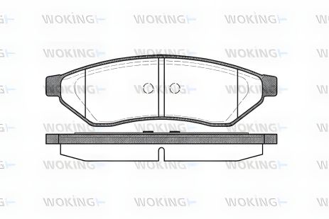 Комплект тормозных колодок CHEVROLET EPICA, DAEWOO TOSCA, DAEWOO MAGNUS, WOKING (P1149300) Комплект тормозных колодок CHEVROLET EPICA, DAEWOO TOSCA, DAEWOO MAGNUS, WOKING (P1149300)