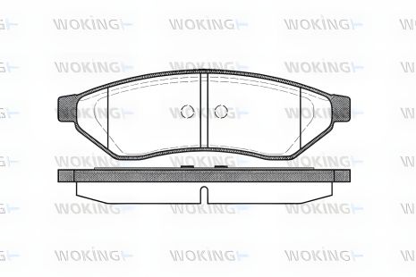 Комплект гальмівних колодок CHEVROLET EPICA, DAEWOO TOSCA, DAEWOO MAGNUS, WOKING (P1149300) Комплект гальмівних колодок CHEVROLET EPICA, DAEWOO TOSCA, DAEWOO MAGNUS, WOKING (P1149300)