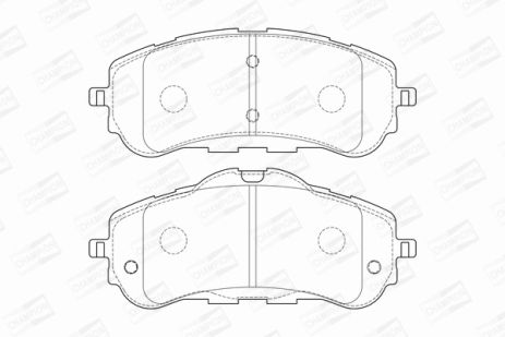 Комплект тормозных колодок для CITROËN BERLINGO, OPEL ASTRA, PEUGEOT PARTNER, CHAMPION (573620CH) Комплект тормозных колодок для CITROËN BERLINGO, OPEL ASTRA, PEUGEOT PARTNER, CHAMPION (573620CH)