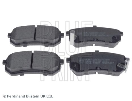 Комплект тормозных колодок HYUNDAI i10, KIA PICANTO, BLUE PRINT (ADG04267)
