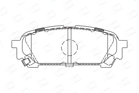 Тормозных колодок комплект SUBARU FORESTER, SUBARU IMPREZA, CHAMPION (572529CH)