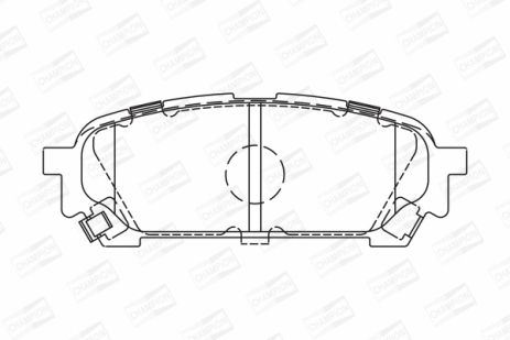 Комплект тормозных колодок SUBARU FORESTER, SUBARU IMPREZA, CHAMPION (572529CH)