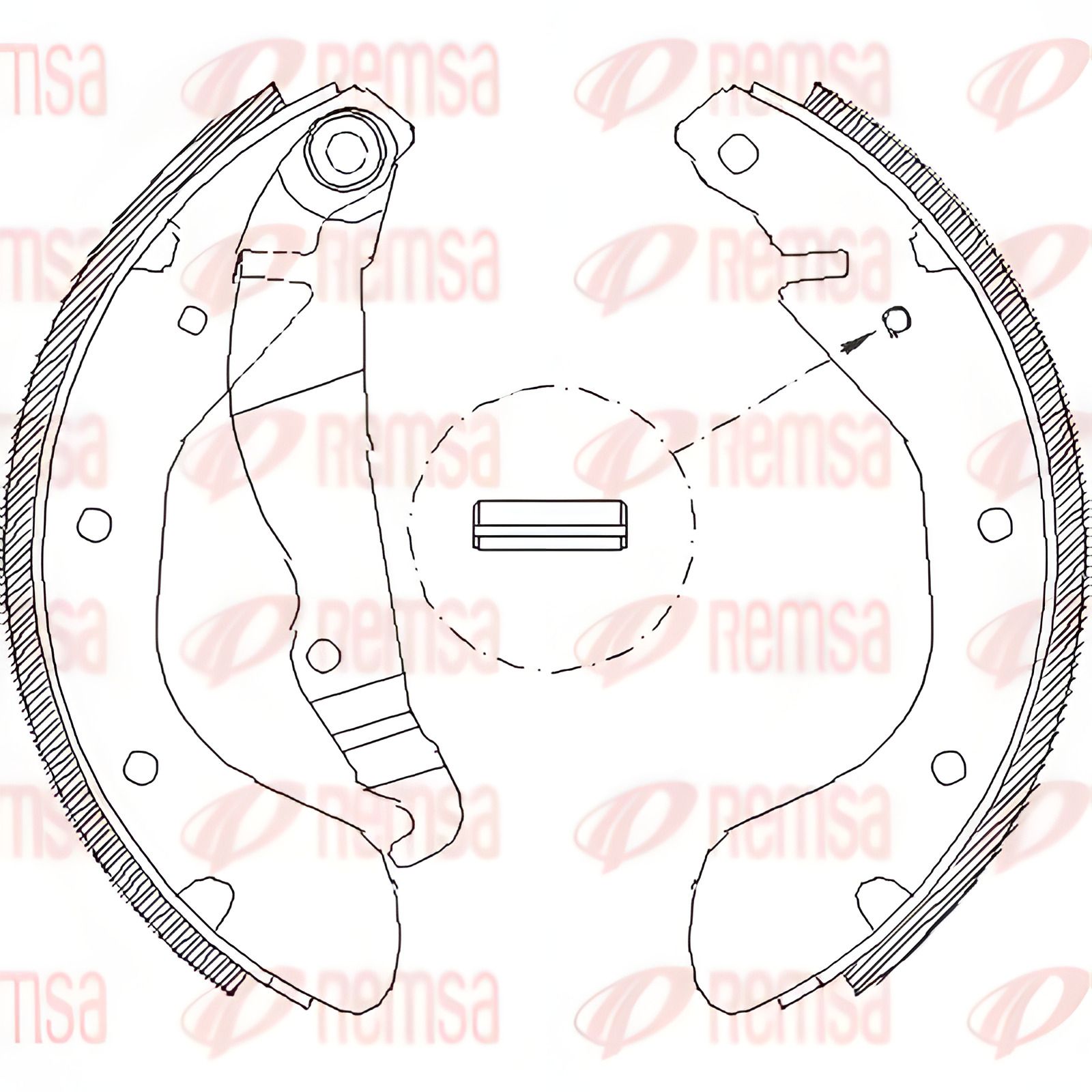 Комплект тормозных колодок CHEVROLET CORSA, OPEL CORSA, OPEL COMBO, REMSA (430700) Комплект тормозных колодок CHEVROLET CORSA, OPEL CORSA, OPEL COMBO, REMSA (430700)