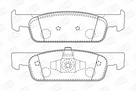 Комплект тормозных колодок SMART FORTWO, DACIA LOGAN, RENAULT LOGAN/STEPWAY, CHAMPION (573422CH)