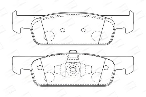 Набор тормозных колодок для SMART FORTWO, DACIA LOGAN, RENAULT LOGAN/STEPWAY, CHAMPION (573422CH)