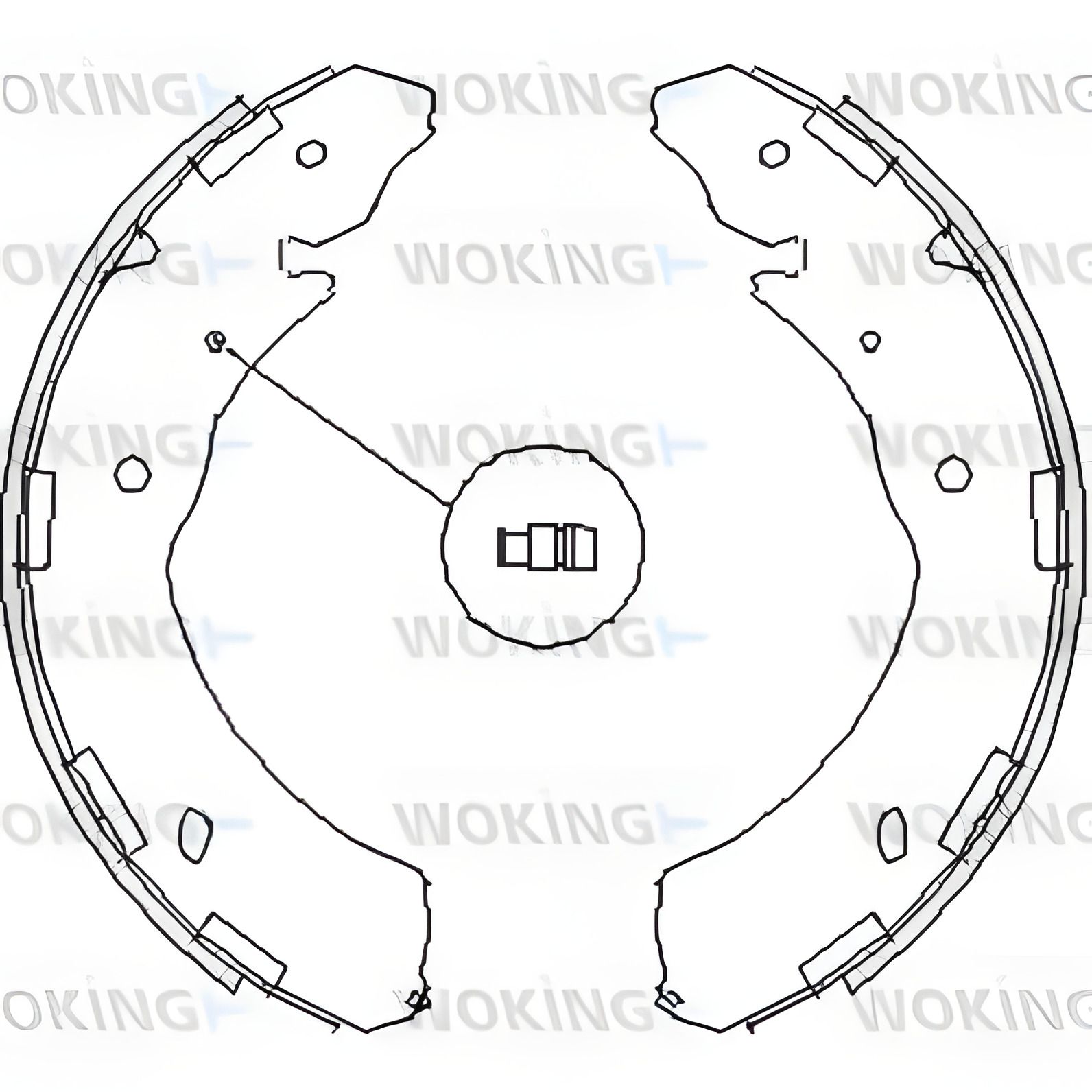 Тормозные колодки ISUZU D-MAX, SUBARU LEGACY, WOKING (Z423600) комплект Тормозные колодки ISUZU D-MAX, SUBARU LEGACY, WOKING (Z423600) комплект