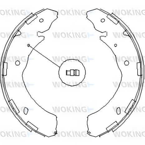 Гальмівні колодки для ISUZU D-MAX, SUBARU LEGACY, WOKING (Z423600)
