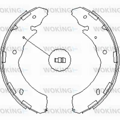 Комплект тормозных колодок ISUZU D-MAX, SUBARU LEGACY, WOKING (Z423600)