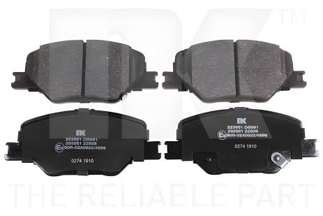 Гальмівні колодки комплект для OPEL INSIGNIA від NK (223661)