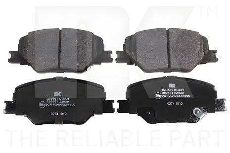 Гальмівні колодки комплект для OPEL INSIGNIA від NK (223661)