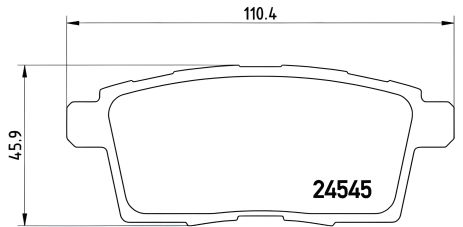 Гальмівні колодки MAZDA (FAW), LINCOLN MKX, MAZDA CX-9, BREMBO (P49041) Гальмівні колодки MAZDA (FAW), LINCOLN MKX, MAZDA CX-9, BREMBO (P49041)