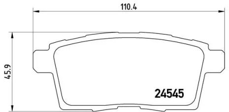 Комплект тормозных колодок MAZDA (FAW), LINCOLN MKX, MAZDA CX-9, BREMBO (P49041)