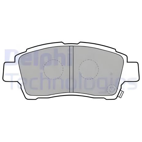 Комплект тормозных колодок TOYOTA ECHO, TOYOTA VIOS, TOYOTA PROBOX, DELPHI (LP1414)