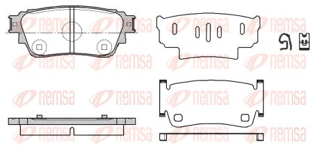 Гальмівні колодки комплект MITSUBISHI OUTLANDER, MITSUBISHI ECLIPSE, REMSA (186100) Гальмівні колодки комплект MITSUBISHI OUTLANDER, MITSUBISHI ECLIPSE, REMSA (186100)