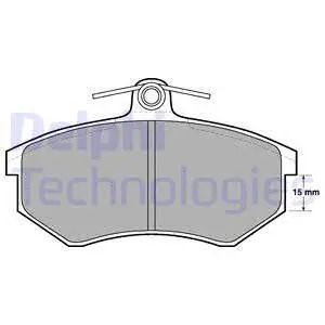 Комплект тормозных колодок GEELY CK, VW GOLF, SEAT CORDOBA, DELPHI (LP429)