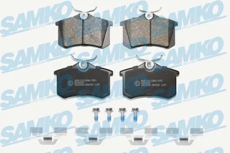 Комплект тормозных колодок RENAULT MEGANE, PEUGEOT 308, SKODA ROOMSTER, SAMKO (5SP634K)