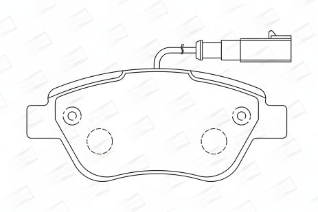 Гальмівних колодок комплект PEUGEOT BIPPER, CITROËN E-MEHARI, ALFA ROMEO, CHAMPION (573074CH)