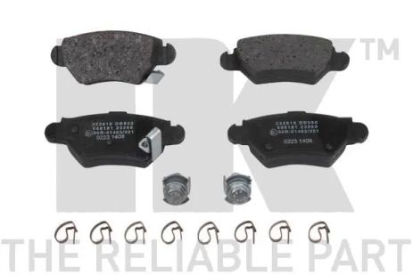 Комплект тормозных колодок OPEL ASTRA, OPEL CORSA, OPEL COMBO, NK (223619)