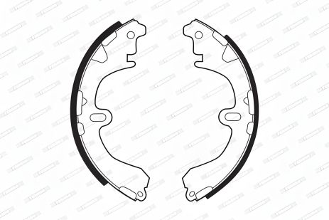 Гальмівних колодок комплект FERODO (FSB321), TOYOTA CORONA, TOYOTA COROLLA, TOYOTA CELICA