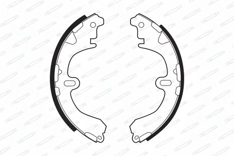 Тормозные колодки комплект для TOYOTA CORONA, COROLLA, CELICA, FERODO (FSB321)